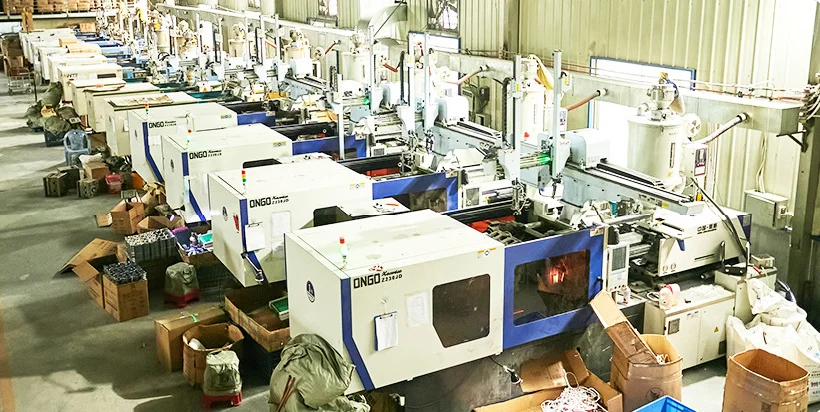 Advanced production equipment on the factory floor