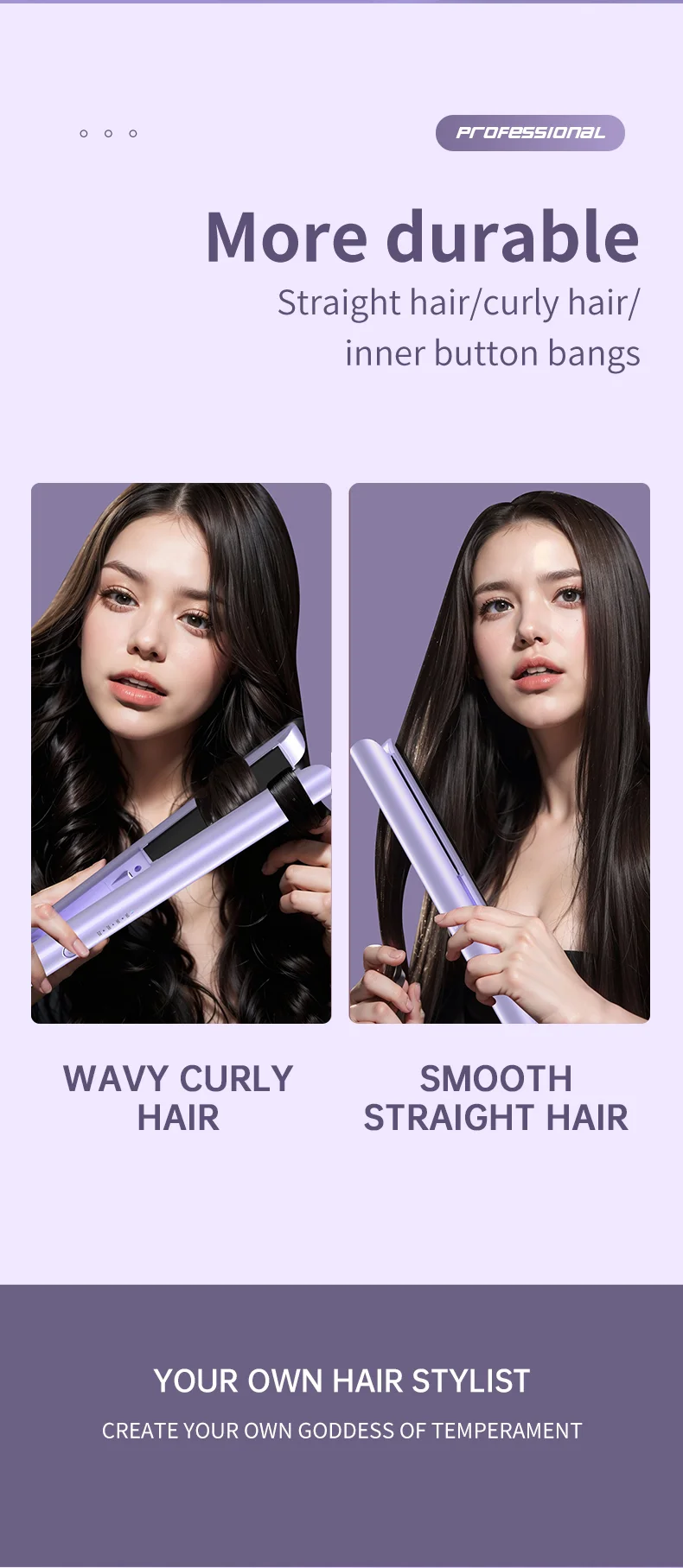 Negative Ion Ceramic Hair Straightener Flat Iron detail