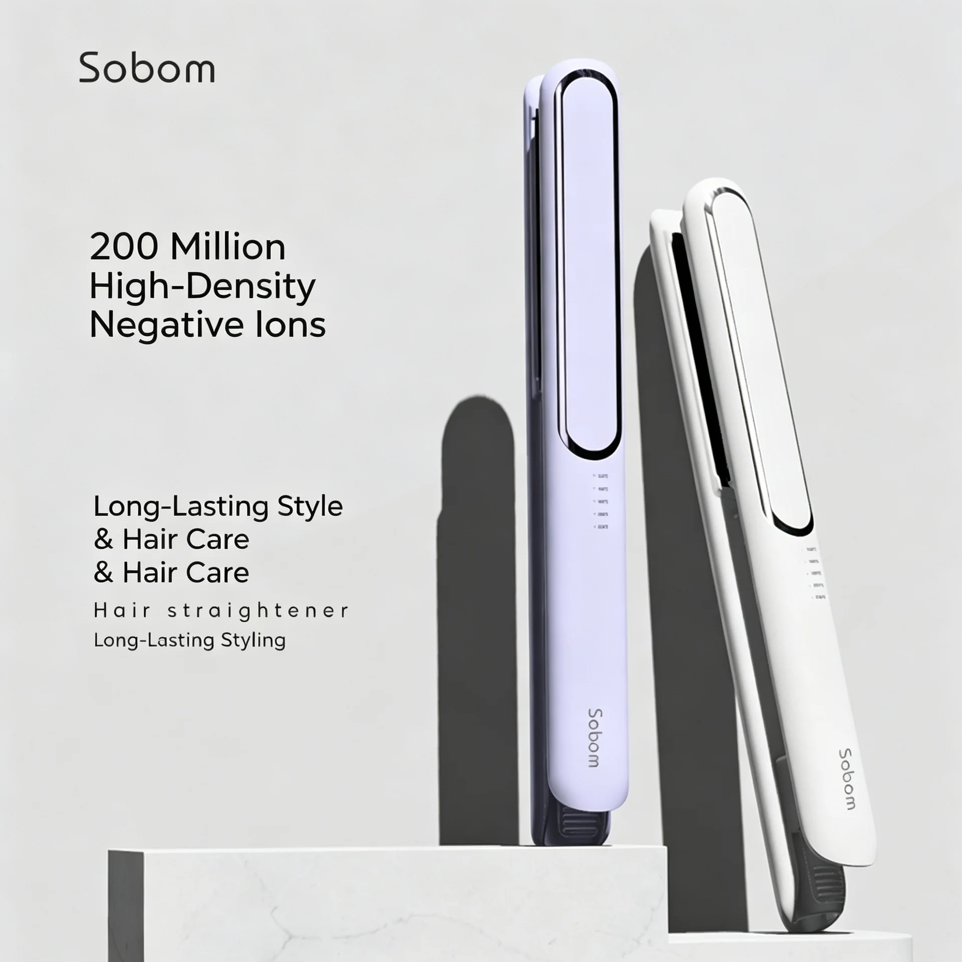 90 Million Negative-Ion Hair Straightener Flat Iron
